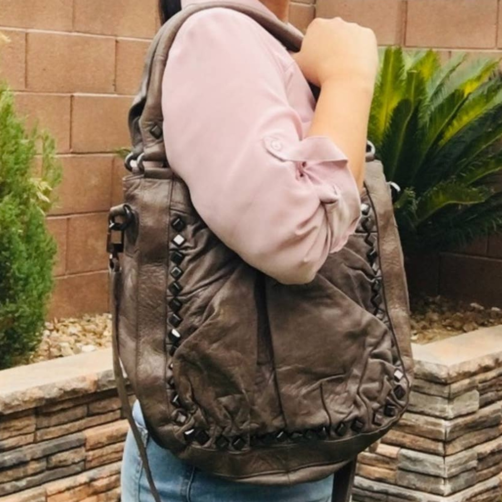 Treesje Marley gray embellished large hobo bag - Picture 11 of 11